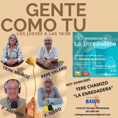 Cartel del programa: TERE CHAMIZO-LA ENREDADERA-EL DIA DEL LIBRO
