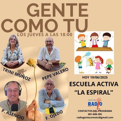 Cartel del programa: DIEZ AÑOS DE LA ESCUELA ACTIVA LA ESPIRAL