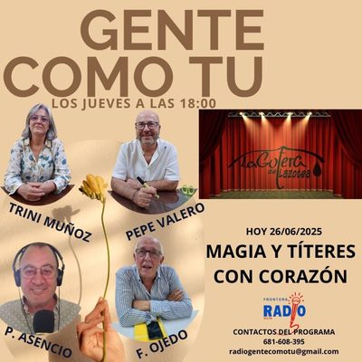Cartel del programa: LA GOTERA DE LA AZOTEA, MAGIA Y TITERES CON CORAZON