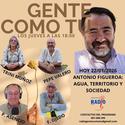 Cartel del programa: ANTONIO FIGUEROA: AGUA, TERRITORIO Y SOCIEDAD